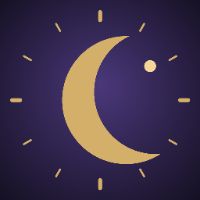 Velvet Arcana’s gold crescent and stars on violet
